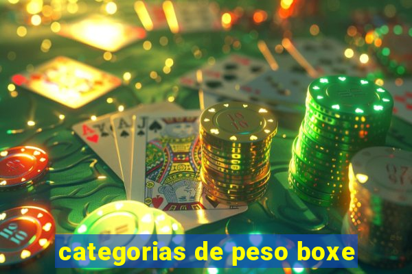 categorias de peso boxe